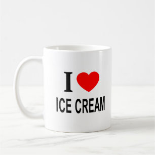 I ❤️ ICE CREAM I LOVE ICE CREAM I HEART ICE CREAM COFFEE MUG
