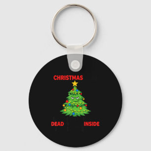 I Identify As A Christmas Tree Lit On The Outside Keychain