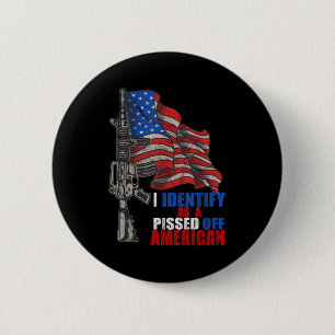 I Identify As A Ed Off American We The People Demo 2 Inch Round Button