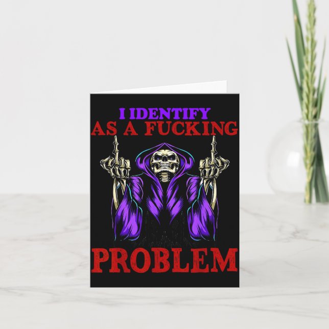 I Identify As A Foring Problem  Card (Front)