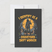 I Identify as a Graveyard Shift Worker Halloween