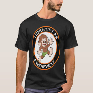 I Identify As A Werewolf Women's Men's Halloween T-Shirt
