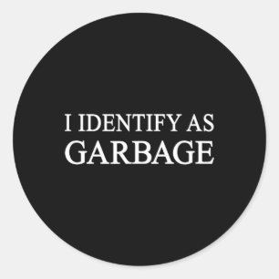I Identify As Garge Trump Funny Political Classic Round Sticker