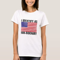 I Identify As Non-Bidenary Vintage American Flag