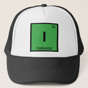 I - Inglewood California Chemistry Periodic Table Trucker Hat
