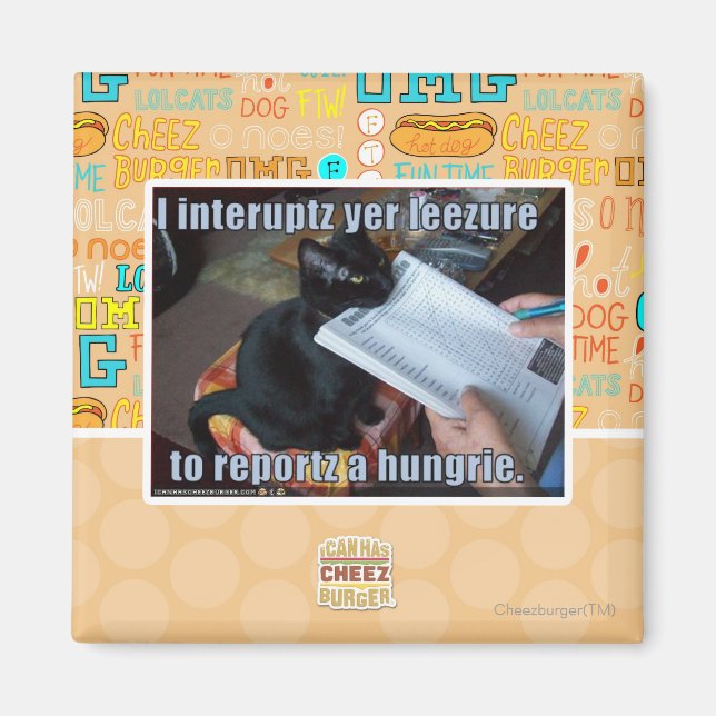 I interupt yer Leezure Magnet (Front)