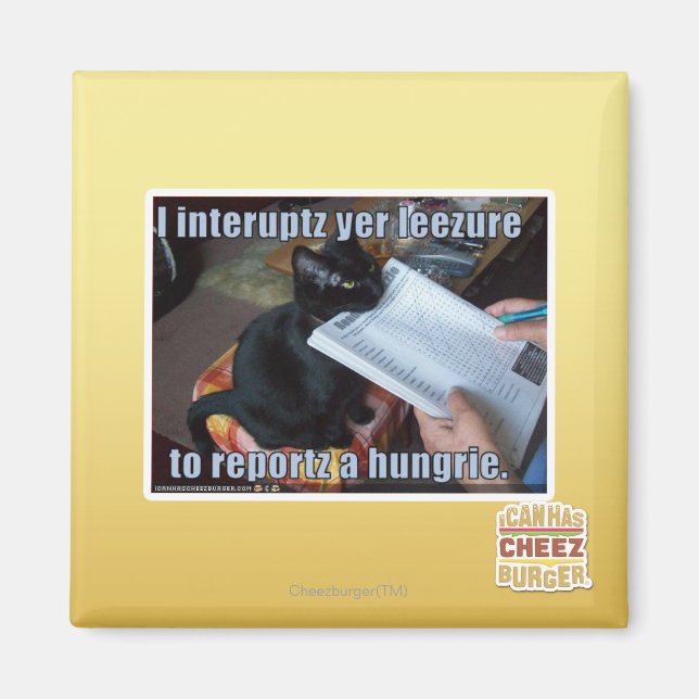 I interupt yer Leezure Magnet (Front)