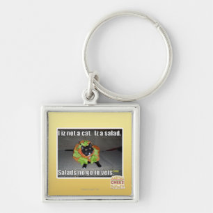 I iz not a cat. Iz a salad. Keychain