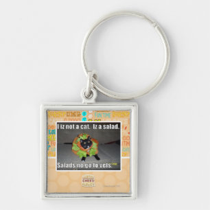 I iz not a cat. Iz a salad. Keychain
