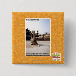 I iz shaolin paws of fury 2 inch square button