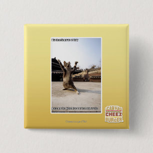 I iz shaolin paws of fury 2 inch square button