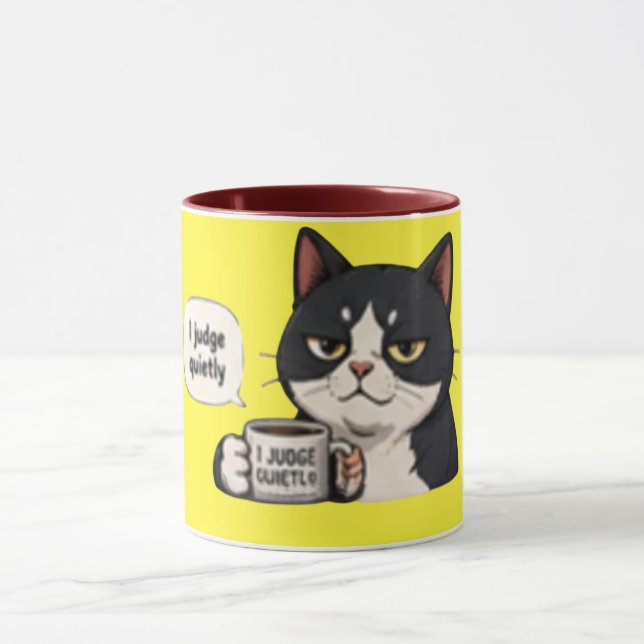 I Judge Quietly – Funny Sarcastic  Mug (Center)