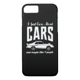 I Just Care About Cars Gift for Car Enthusiasts Case-Mate iPhone Case