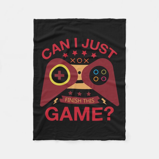 I Just Finish The Game Lover Video Controller Gami Fleece Blanket (Front)
