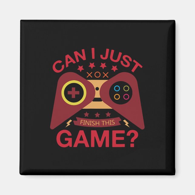 I Just Finish The Game Lover Video Controller Gami Magnet (Front)