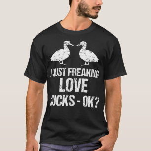 I Just Freaking Love s OK Distressed black lab pup T-Shirt