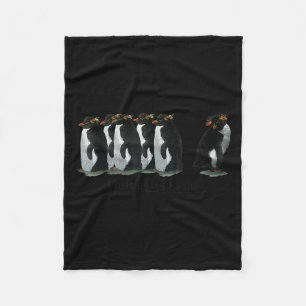 I Just Gotta Be Me Penguin - Rockhopper Penguins  Fleece Blanket