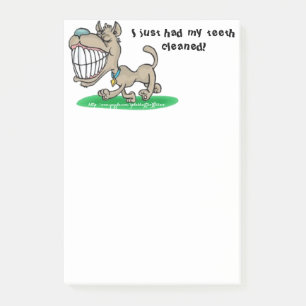 "I just had my teeth cleaned" Post-it Notes