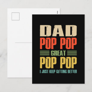 I Just Keep Getting Better Holiday Postcard