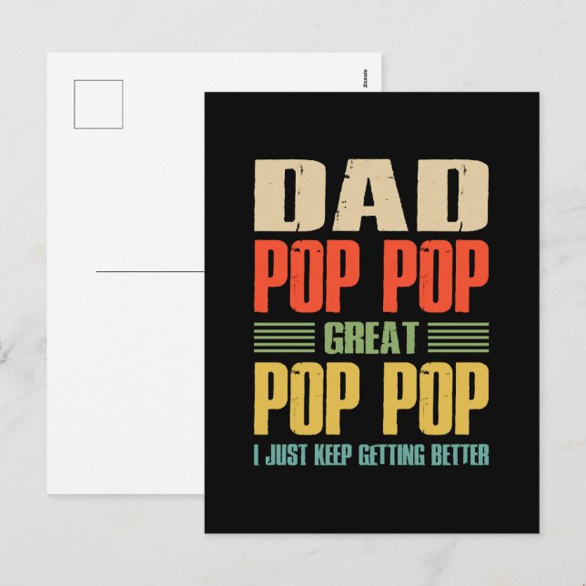  I Just Keep Getting Better Holiday Postcard (Front/Back)