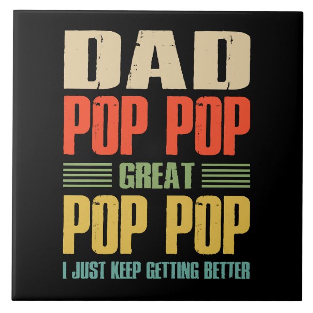  I Just Keep Getting Better Tile (Front)