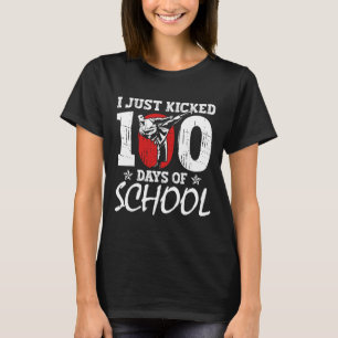 I Just Kicked 100 Days Of School Martial Arts Kara T-Shirt