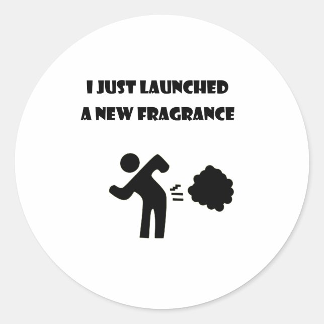 I just launched a new fragrance classic round sticker (Front)