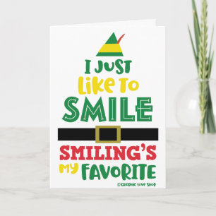 I Just Like to Smile Christmas © GraphicLoveShop Card