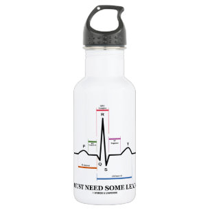 I Just Need Some Leads (ECG/EKG Heartbeat) 532 Ml Water Bottle