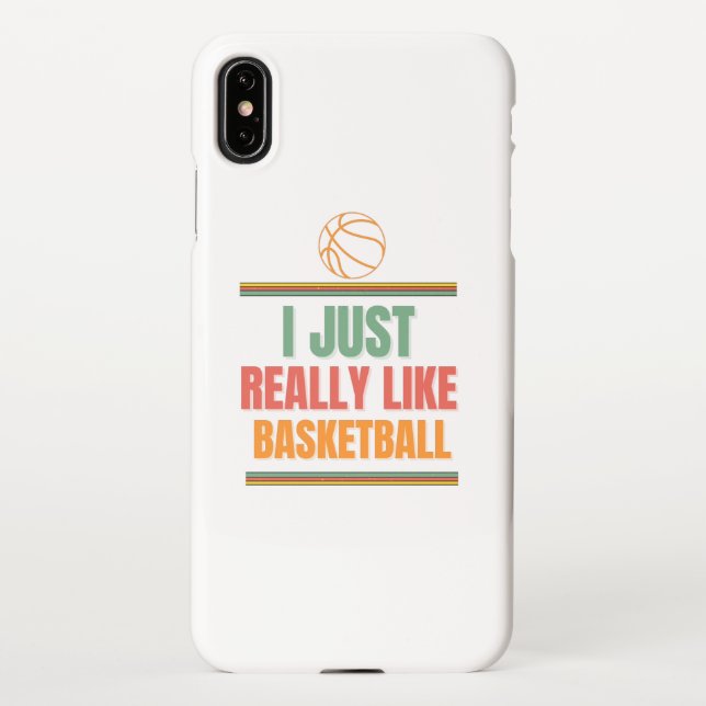 i just really like basketball iPhone case (Back)