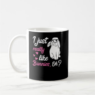I Just Really Like Bunnies Cute Rabbit Coffee Mug