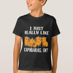I Just Really Like Capybaras Ok Capybara Animal Ro T-Shirt