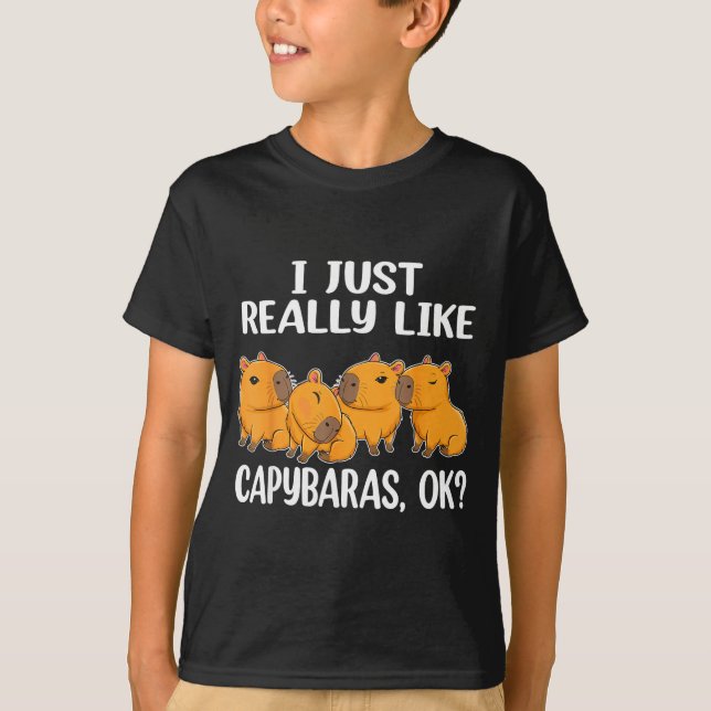 I Just Really Like Capybaras Ok Capybara Animal Ro T-Shirt (Front)