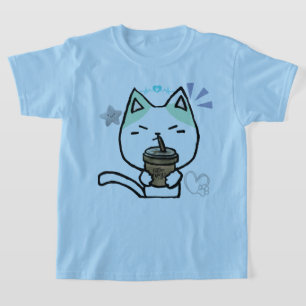 I Just Really Like Coffee Ok Cute Cat T-Shirt