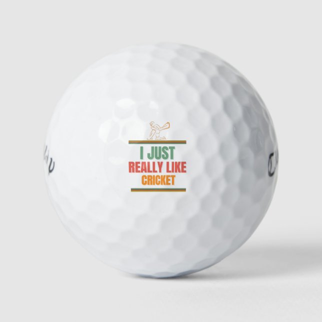 i just really like cricket golf balls (Front)