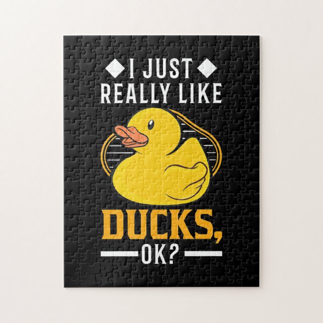 I Just Really Like Ducks Jigsaw Puzzle (Vertical)