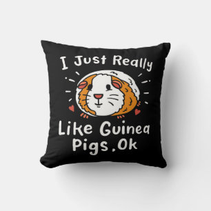 I Just Really Like Guinea Guinea Pig Kawaii Throw Pillow