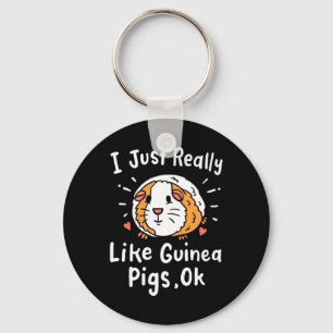 I Just Really Like Guinea Pigs Keychain