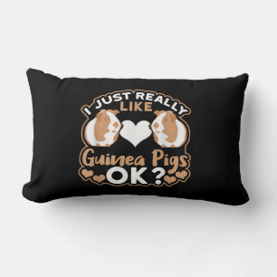 I Just Really Like Guinea Pigs OK ? Lumbar Pillow