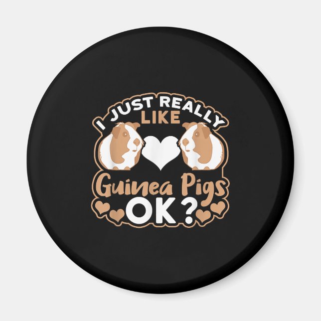 I Just Really Like Guinea Pigs OK ? Magnet (Front)