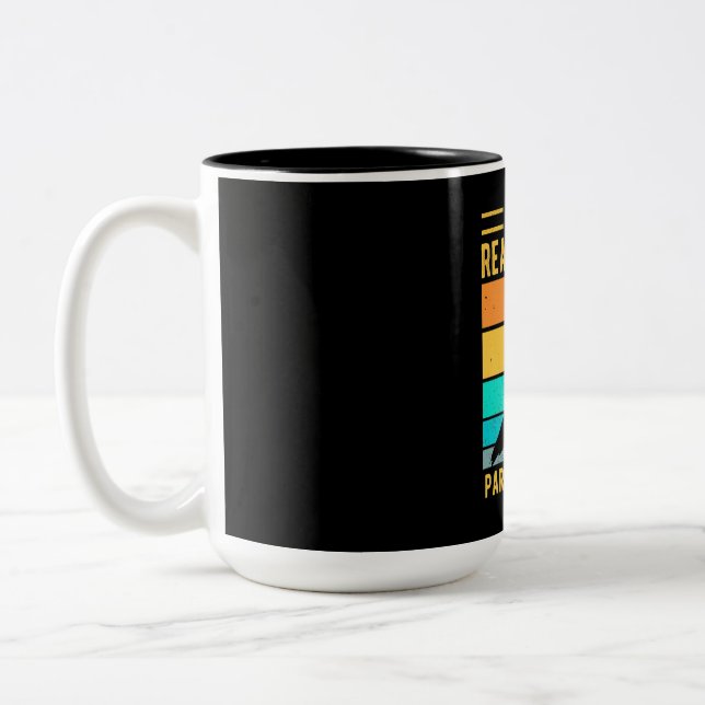 I Just Really Like Parrots Two-Tone Coffee Mug (Left)