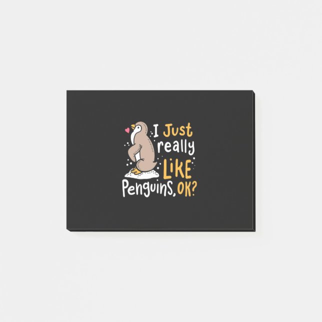 I Just Really Like Penguins Ok Post-it Notes (Front)