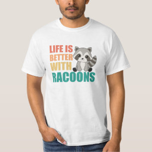 I Just Really Like Racoons Cute Raccoon T-Shirt