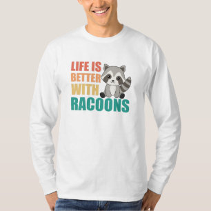 I Just Really Like Racoons Cute Raccoon T-Shirt