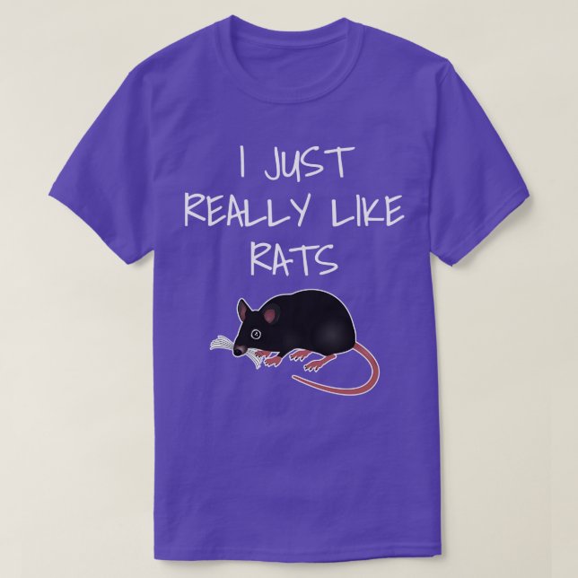 I Just Really Like Rats T-Shirt (Design Front)