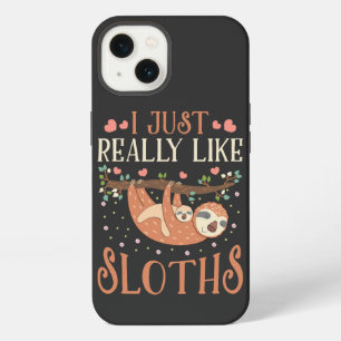 I Just Really Like Sloths Mom Baby Sloth Lover   iPhone 13 Case