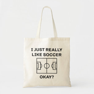 I Just Really Like Soccer Okay Tote Bag