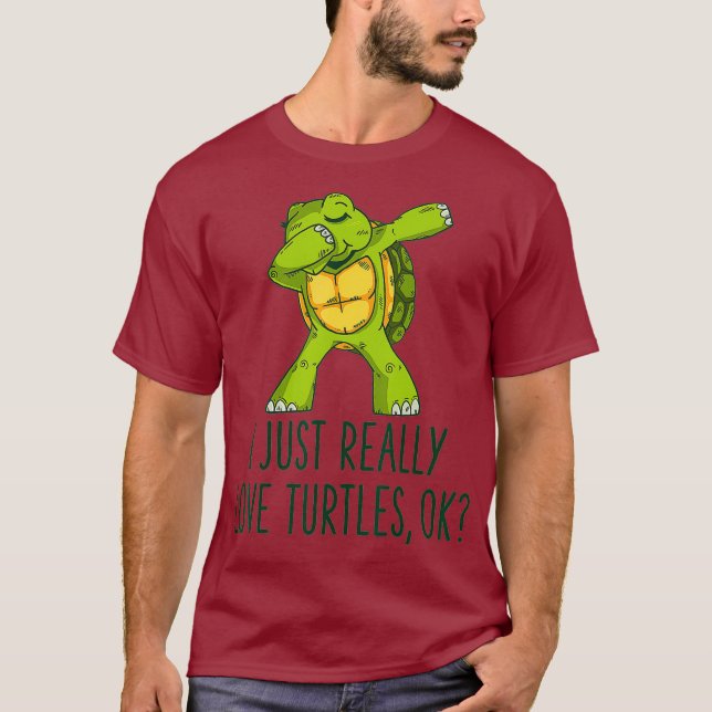 I Just Really Like Turtles Shirt Turtle Lover (Front)