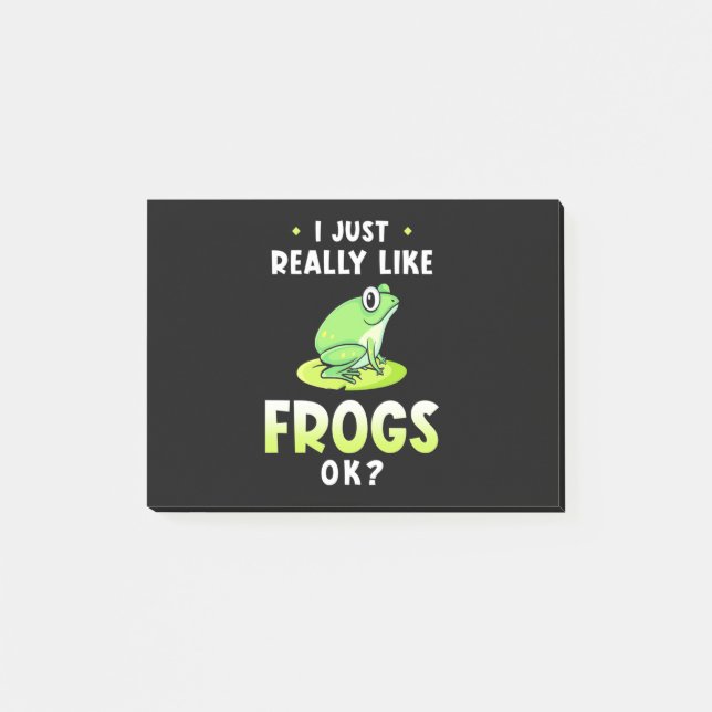 I Just Really Likes Frogs Post-it Notes (Front)