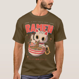 I Just Really Love Ramen Anime Cat Noodles  T-Shirt